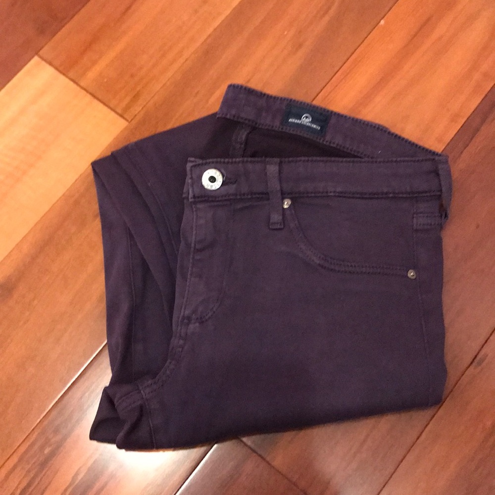 Purple skinny jeans